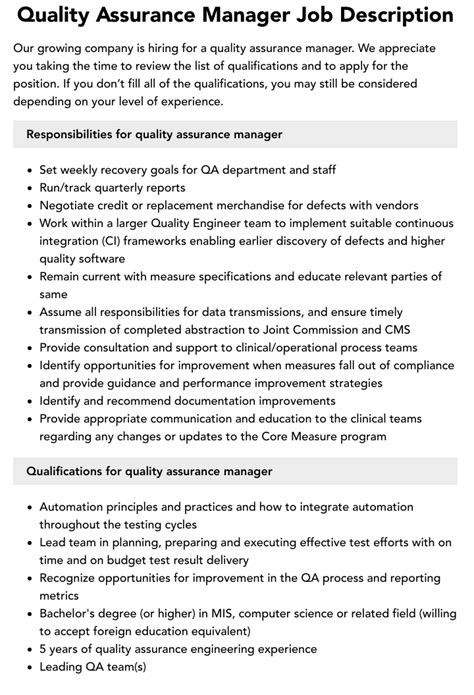 quality manager automotive metals manufacturing white house tn|19 Manager quality assurance jobs in White House, TN .